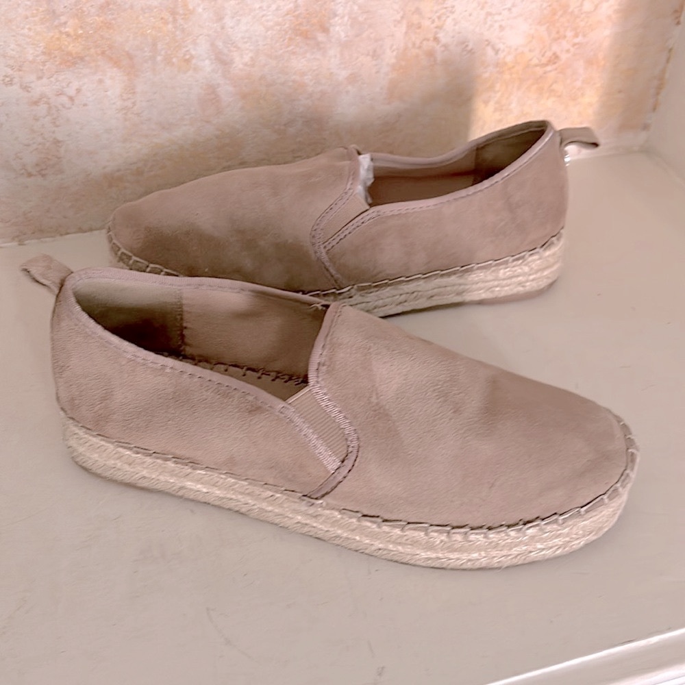 Sam Edelman Women SlipOn Espadrille Shoes Coastal Beach Flats Tan 9.5 Suede - Picture 10 of 10